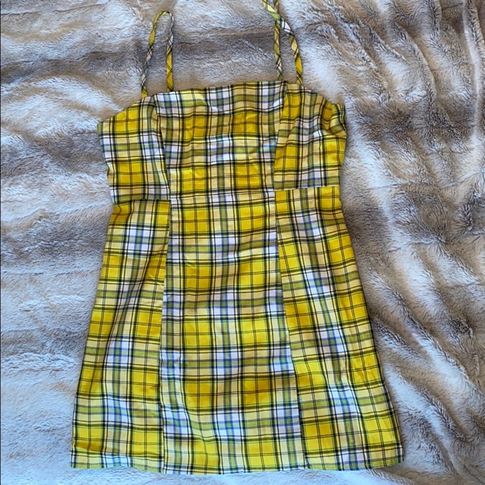 Checkered Clueless Yellow Dress